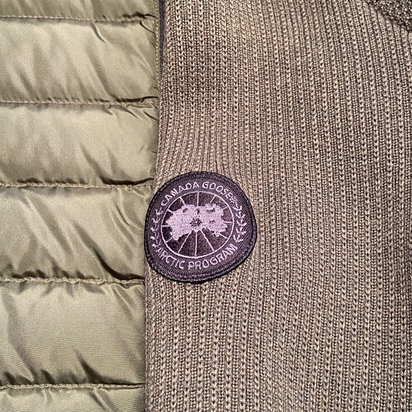 Men's HyBridge Knit Jacket by Canada Goose - Sz L / Military Green - Picture 3 of 6
